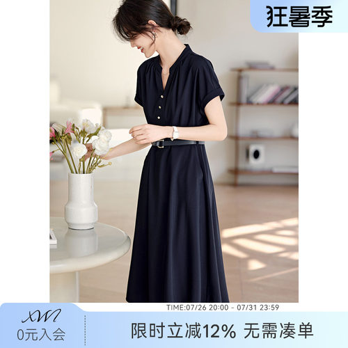 XWI/欣未插肩袖设计连衣裙女