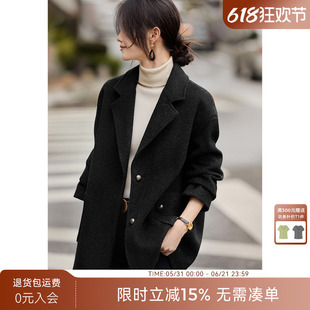 XWI欣未慵懒风中长款西装外套女2026年早春新款今年流行西服上衣