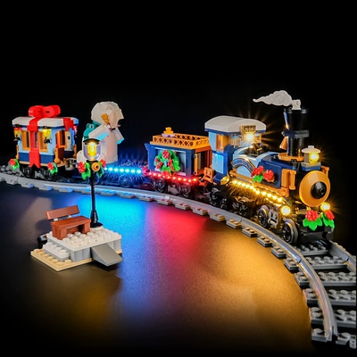 YEABRICKS灯饰适用10361圣诞列车