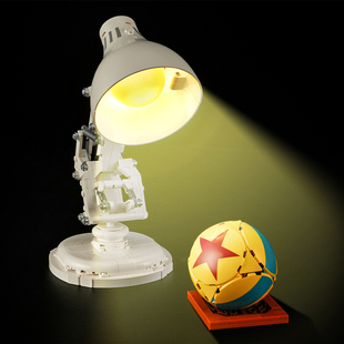 YEABRICKS适用乐高21357皮克斯小台灯迪士尼系列LED积木玩具灯饰