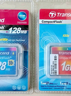 TRANSCEND创见记忆卡128M\1G发那科三菱机床系统数据CF卡槽闪存卡