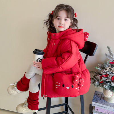 女童羽绒服冬季洋气儿童