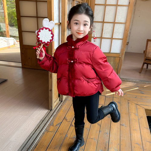 小女孩羽绒服2024新款洋气
