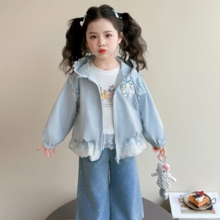 女童春秋款外套2026新款儿童女宝宝春季小女孩洋气早春装上衣夹克