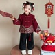 过年衣服国风 儿童新年绣花女宝宝冬季 女童汉服拜年服冬装 2026新款