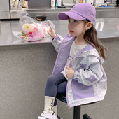 春装 儿童冲锋衣女宝宝春季 上衣 2026新款 女童双面穿小熊外套春秋款