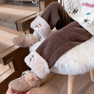 女童直筒裤雪人2024新款宝宝