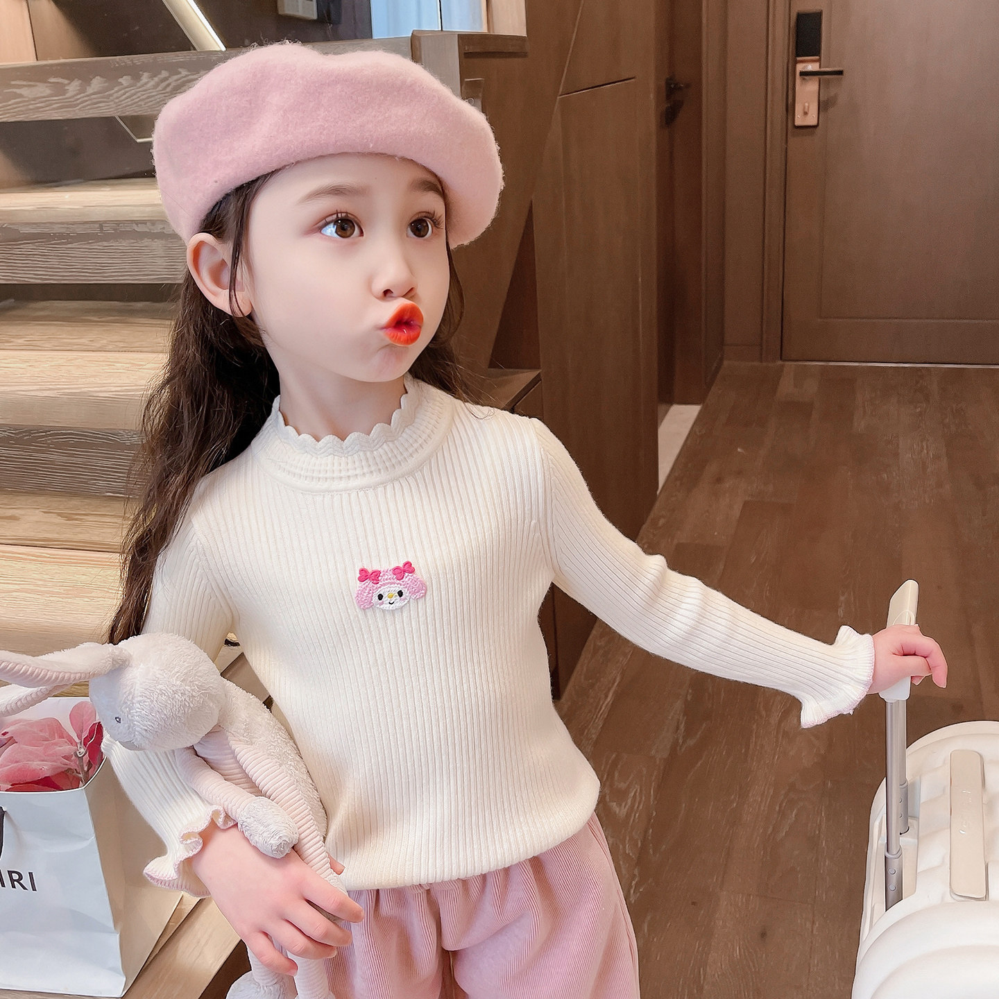 女童毛衣2025新款儿童早春针织衫宝宝洋气时髦上衣,童装/婴儿装/亲子装,毛衣/针织衫,淘宝优惠券,粉丝福利购,淘宝优惠卷