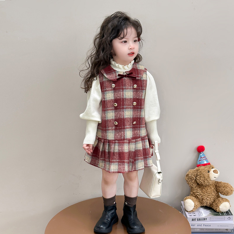 女童连衣裙秋冬季2025新款