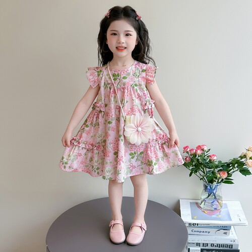 女童薄款裙子夏装2026新款儿童夏季连衣裙女宝宝夏天公主裙超好看
