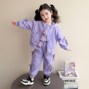 女童春秋款运动套装2026新款洋气时髦儿童女宝宝春季春装卜卜卫衣