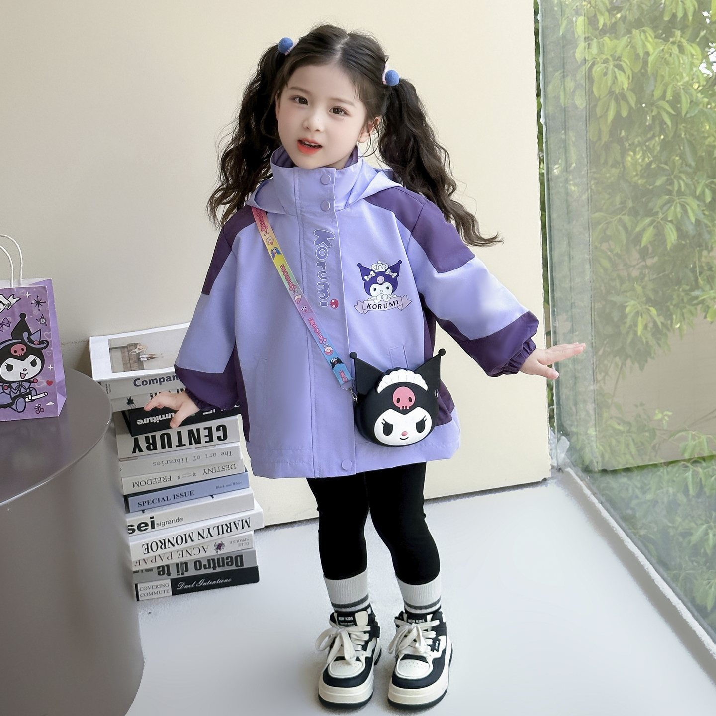 女童冲锋衣加厚外套秋冬2025新款儿童小女孩秋季宝宝三合一可拆卸