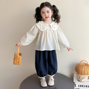 女童春秋韩系穿搭套装2026新款洋气时髦儿童女宝宝春季春装早春