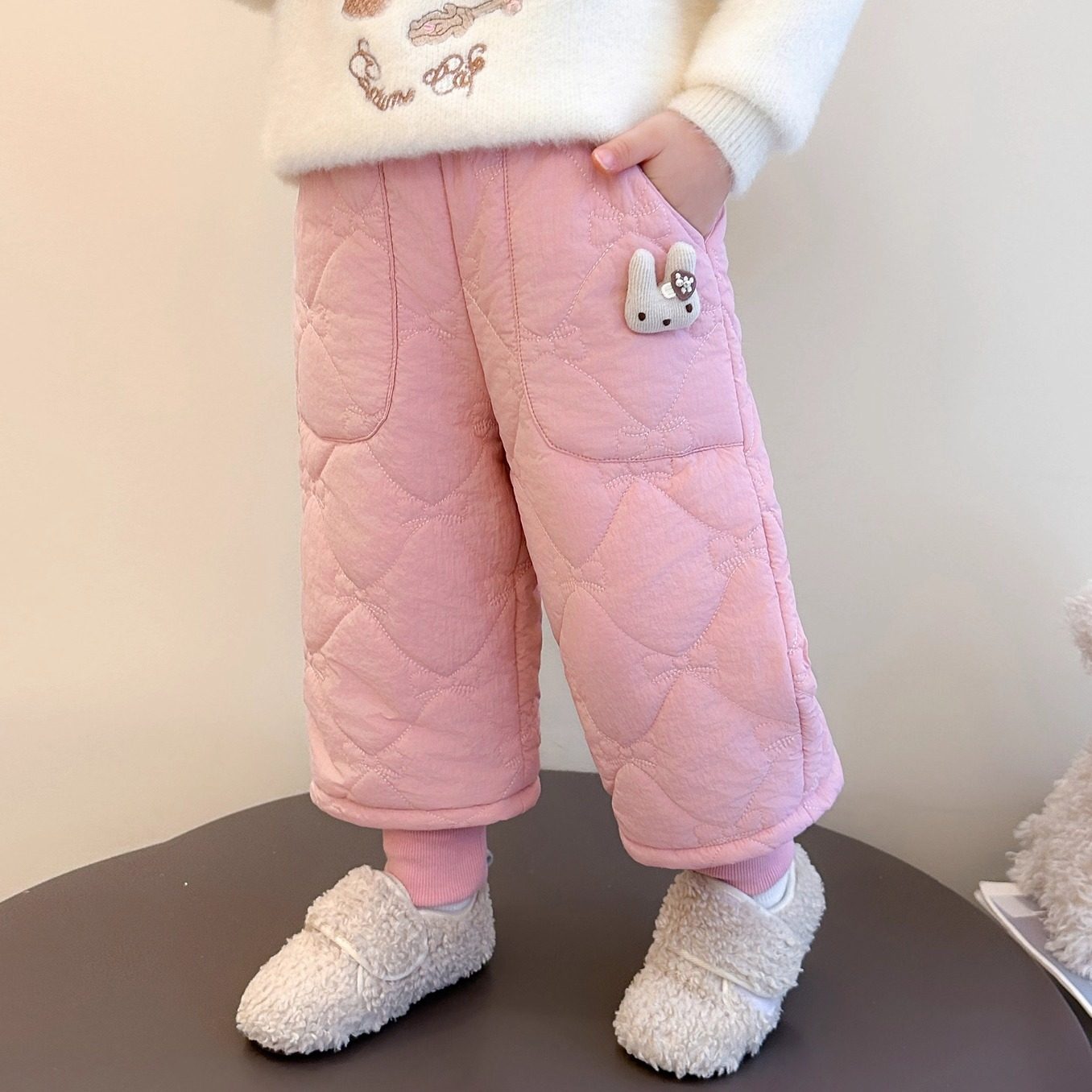 女童裤子秋冬季一条过冬儿童加绒女宝宝三层加厚外穿兔子棉裤北方,童装/婴儿装/亲子装,裤子,淘宝优惠券,粉丝福利购,淘宝优惠卷