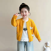 2026新款 针织衫 儿童洋气女孩宝宝春季 开衫 春装 女童毛衣外套春秋款