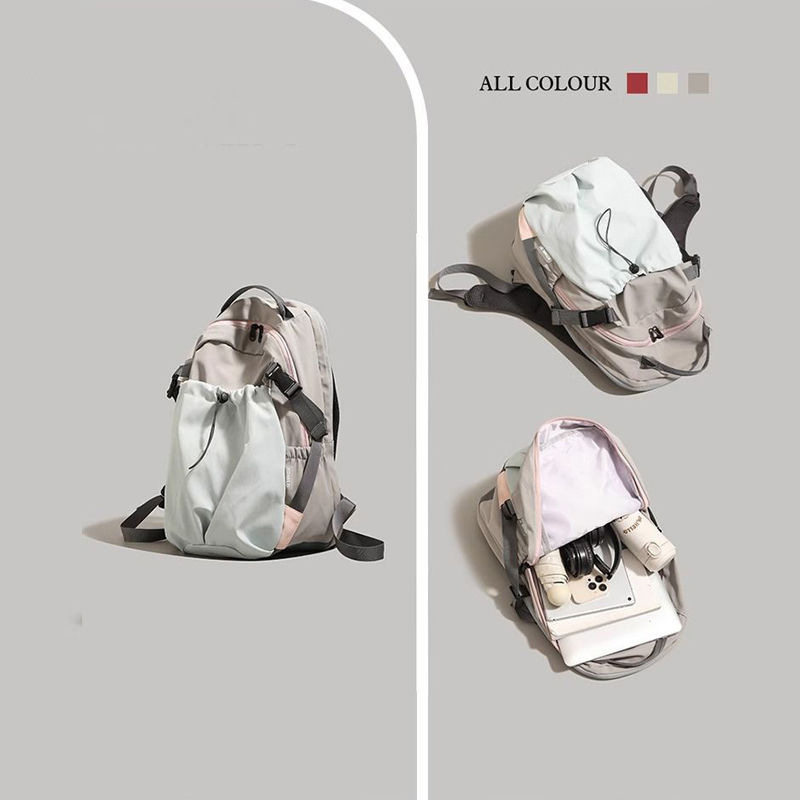 双肩包男士简约大容量电脑背包女休闲日系初中生高中大学生书包