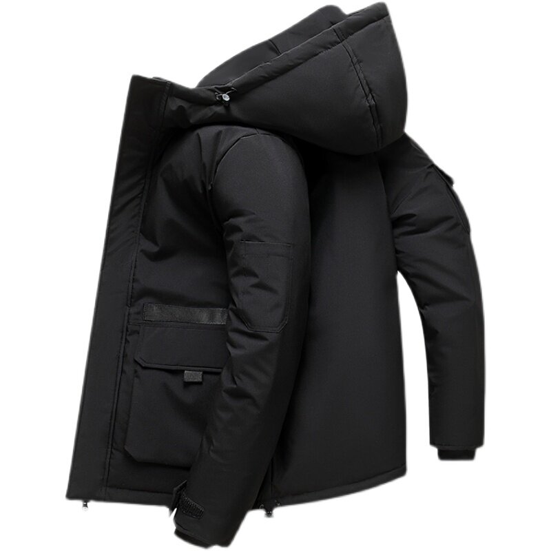 2021电商B247羽绒服短款加厚连帽外套户外情侣款工装MY58-P90,男装羽绒服,电商B247