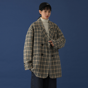 2022年秋冬新款港风大码休闲西装外穿男女同款DS-B247-A79-P115图片