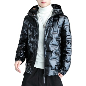 2021电商B247冬季新款亮面潮男流行加厚休闲羽绒服2028-P85图片