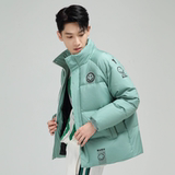 冬季保暖标白鸭绒连帽外套羽绒服情侣款笑脸款B247-239-p125，男装羽绒服，电商B247