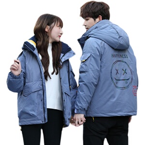 2021电商B247冬季新款潮牌连帽时尚羽绒服潮牌男女同款9306-P195图片