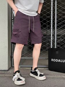 24年夏季新款休闲短裤潮牌男工装裤运动薄款五分裤DS-B247-24355
