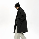 冬季标90白鸭绒连帽长款羽绒服情侣款潮带B247-26-9-p225，男装羽绒服，电商B247