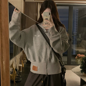 秋冬新品潮牌可爱宽松休闲夹克短外套女B247-16646-p87图片