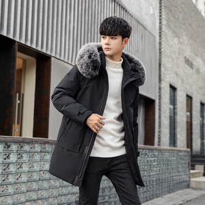 2022冬季新款狐狸毛羽绒服大毛领加厚外套男装DS-B247-2099-P200图片