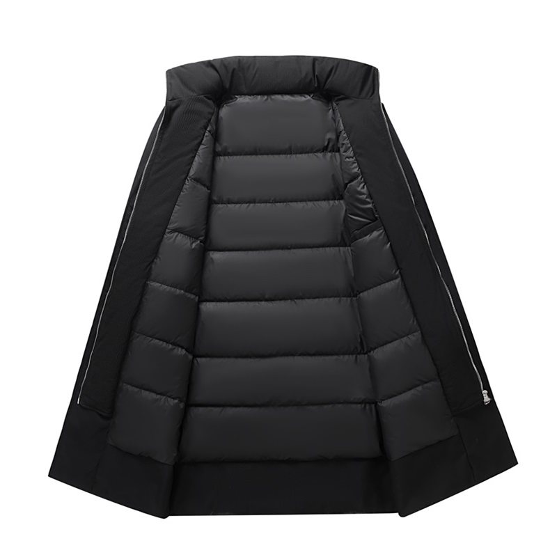 冬季标90白鸭绒连帽长款羽绒服情侣款潮带B247-26-9-p225,男装羽绒服,电商B247