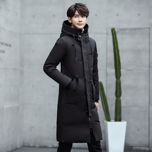 2020电商B247冬季新款港风男中长款潮流舒适加厚羽绒服MY65-P140图片
