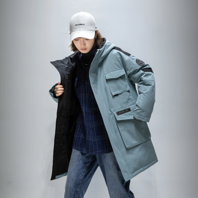 2022冬季新款男女同款羽绒服加厚连帽外套DS-B247-2129-P190,男装羽绒服,电商B247