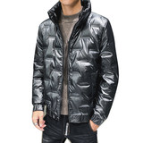 2022冬季新款白鸭绒羽绒服男装抗寒亮面短款外套DS-B247-Y821-P85，男装羽绒服，电商B247