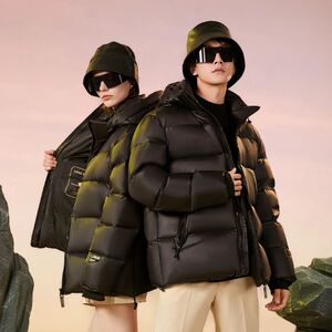 冬季新标高板本钻石黑金白鸭绒羽绒服情侣款DS-B247-YF490-P105图片