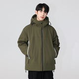 冬季暖标防风防寒白鸭绒连帽外套羽绒服情侣款B247-5333-p305，男装羽绒服，电商B247