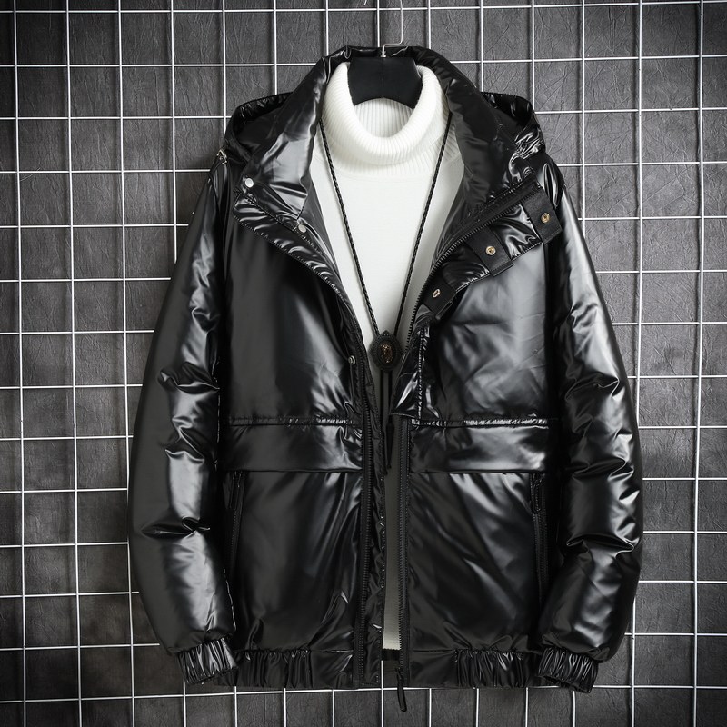 2020电商B247冬季新款短款情侣韩版加厚亮面羽绒服男士潮869-P200，男装羽绒服，电商B247