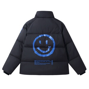 冬季保暖标白鸭绒连帽外套羽绒服情侣款 笑脸款B247-239-p125图片