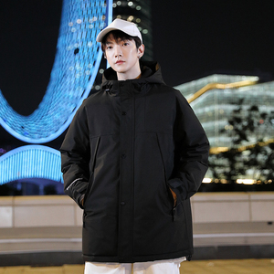 冬季防风保暖连帽标白鸭绒外套羽绒服男女同款B247-2582-p130图片