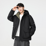 冬季暖标防风防寒白鸭绒连帽外套羽绒服情侣款B247-5277-p320，男装羽绒服，电商B247