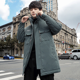 2023冬季新款中长款休闲羽绒服纯色外套男装DS-B247-7057-P175，男装羽绒服，电商B247