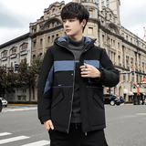 2022冬新款拼色短款外套时尚羽绒服加厚抗寒男DS-B247-7056-P175，男装羽绒服，电商B247