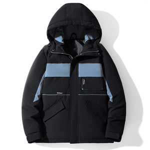 2022冬新款拼色短款外套时尚羽绒服加厚抗寒男DS-B247-7056-P175图片
