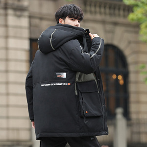2024冬装新款连帽羽绒服中长款潮流保暖外套男DS-B247-9378-P230图片