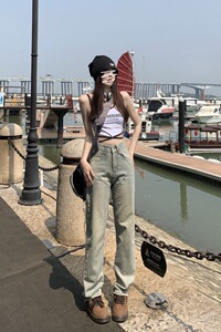 夏季美式街头水洗长裤ins潮牌高街直筒hiphop裤DS-B247-K29-P45图片