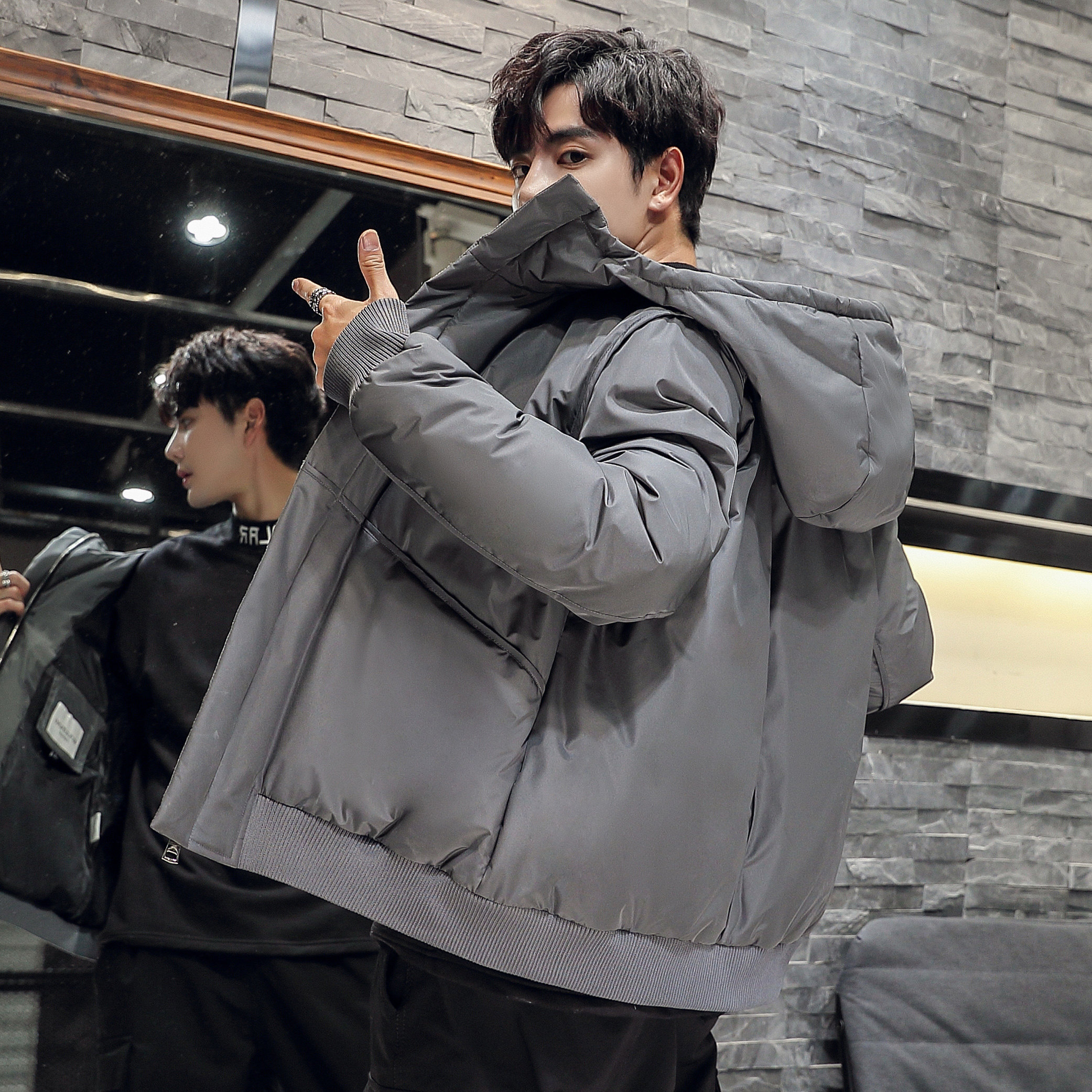 2020电商B247冬季新款羽绒服男舒适加厚韩版休闲短款7804-P90,男装羽绒服,电商B247