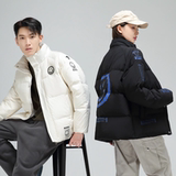 冬季保暖标白鸭绒连帽外套羽绒服情侣款笑脸款B247-239-p125，男装羽绒服，电商B247