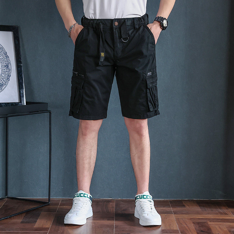 2021夏季新款工装短裤男宽松痞帅迷彩潮男9382-P65（控价低98图片