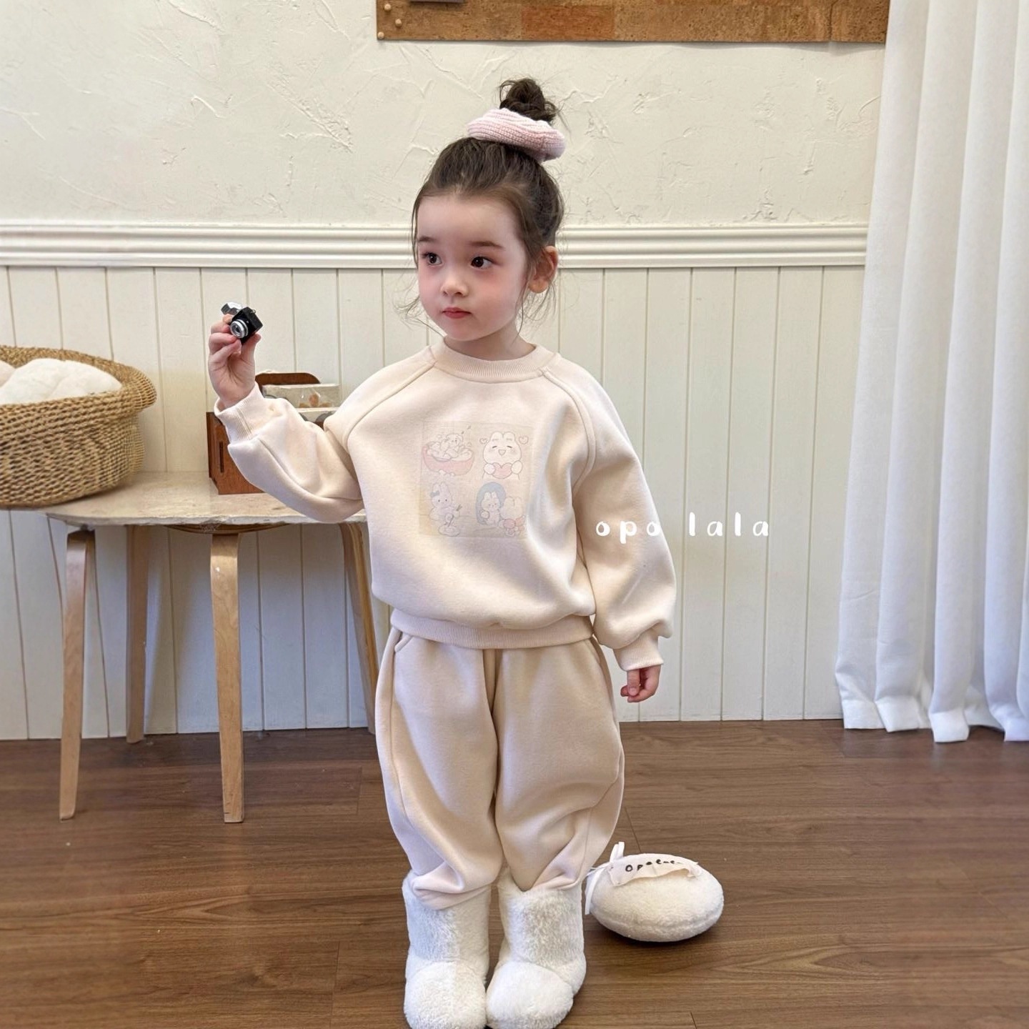 女童深秋款运动套装2025新款