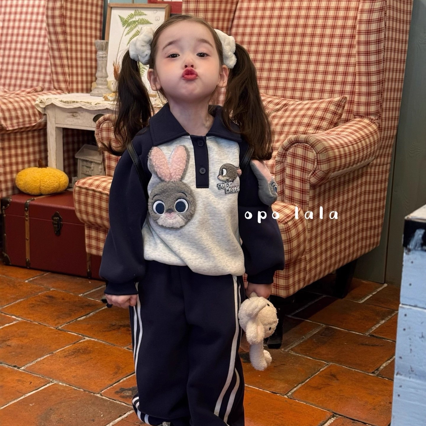 女童深秋装洋气时髦运动服套装