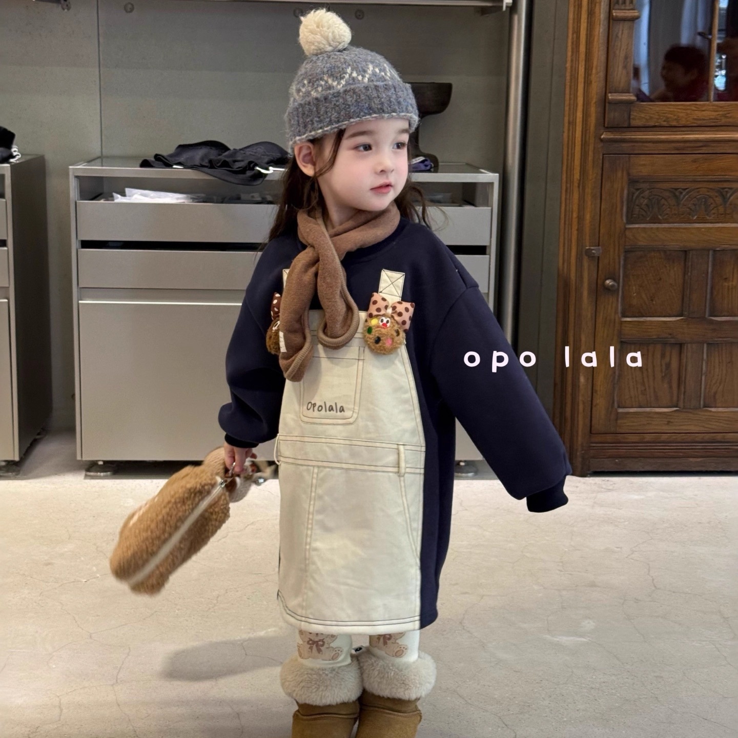 女童裤子深秋款2025新款